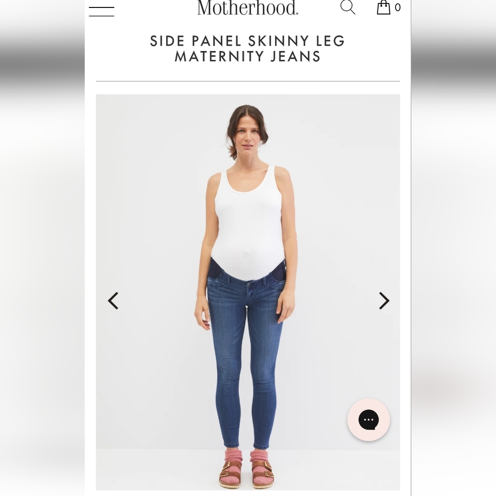 Motherhood maternity side panel skinny leg maternity jeans